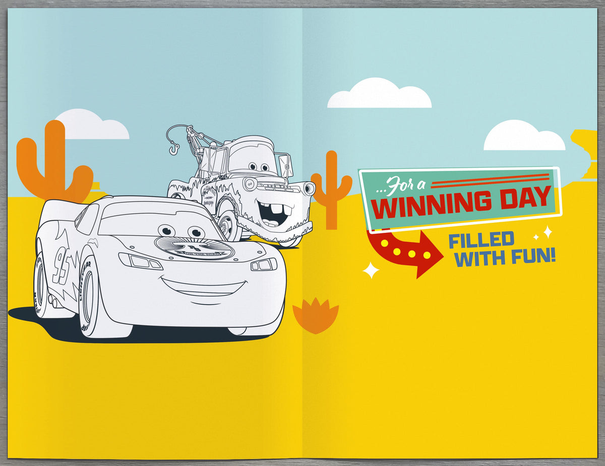 Standard Greeting Cards Birthday Boy Juvenile Disney Cars