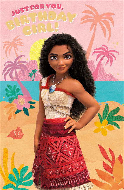 Standard Greeting Cards Birthday Girl Juvenile Disney Moana