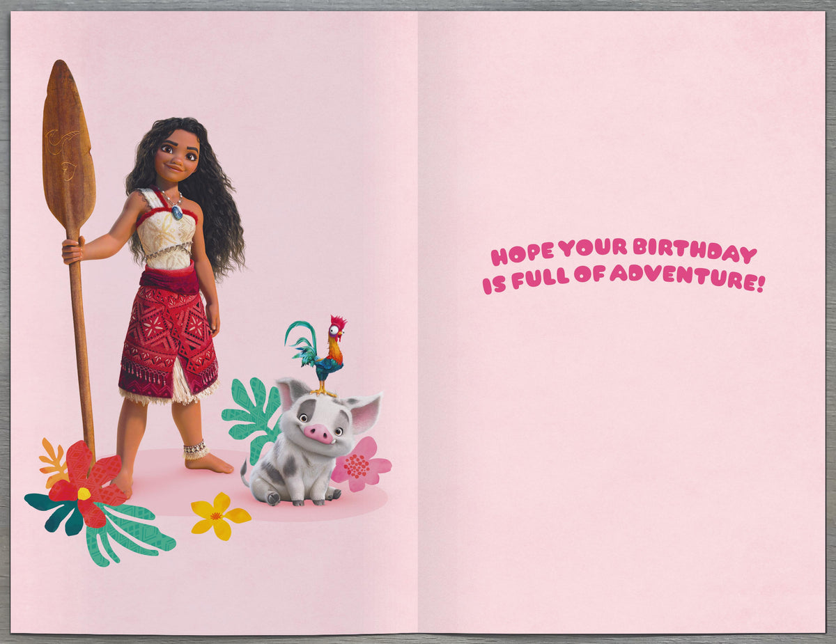Standard Greeting Cards Birthday Girl Juvenile Disney Moana