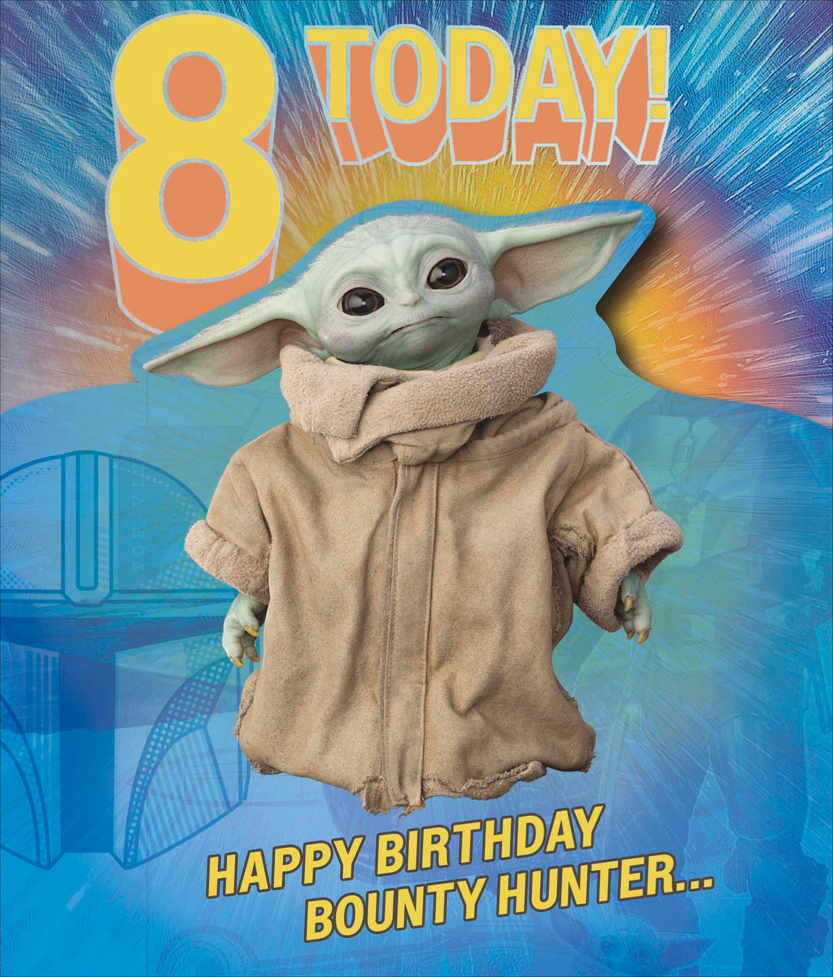 Standard Greeting Cards Birthday 8 Year Boy Juvenile Disney The Mandalorian