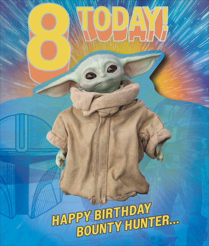Standard Greeting Cards Birthday 8 Year Boy Juvenile Disney The Mandalorian