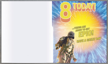 Standard Greeting Cards Birthday 8 Year Boy Juvenile Disney The Mandalorian