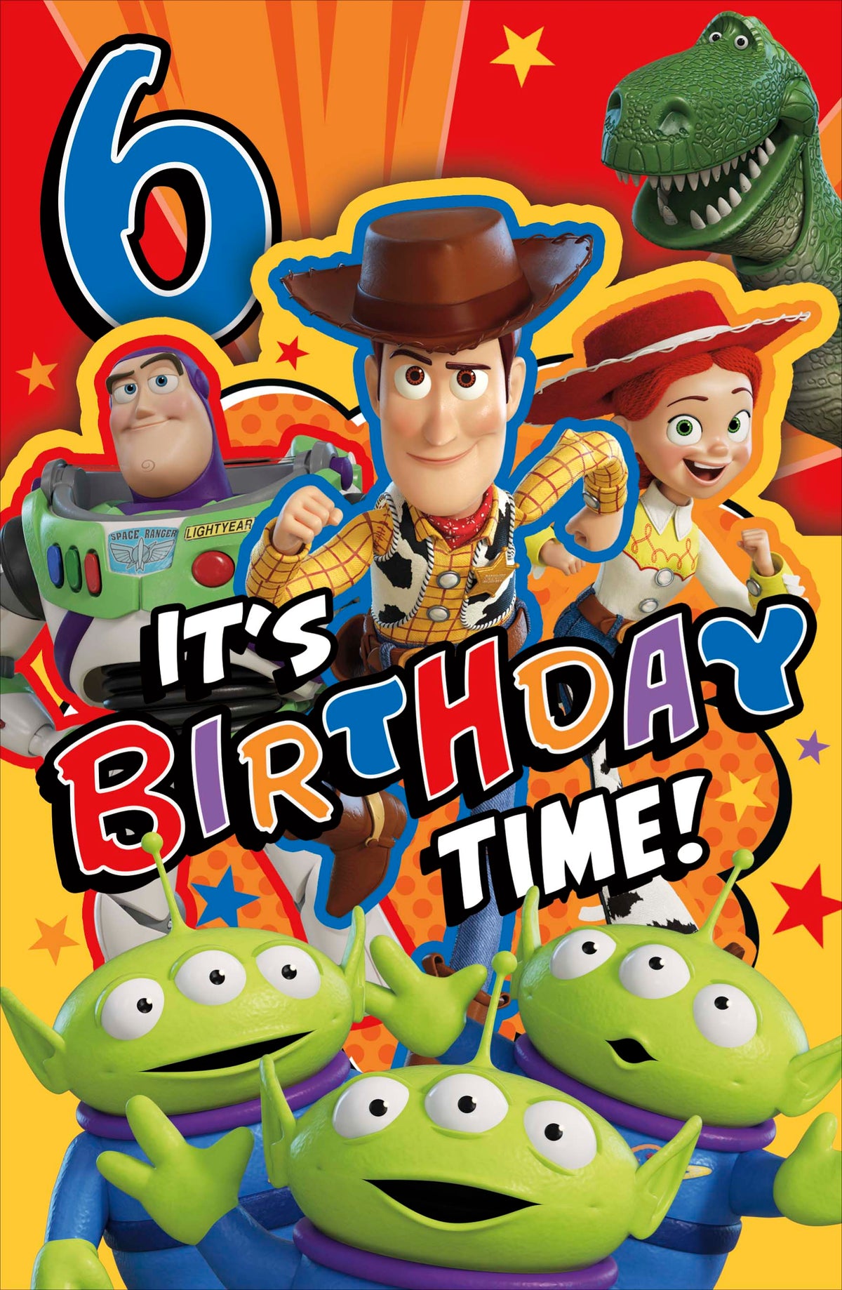 Standard Greeting Cards Birthday 6 Year Boy Juvenile Disney Toy Story