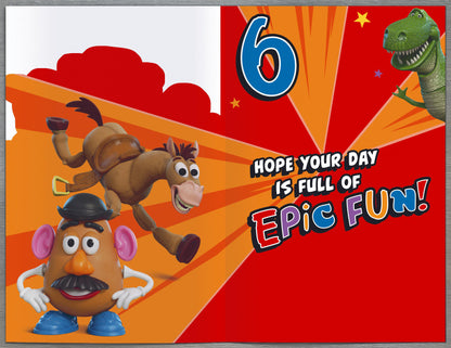 Standard Greeting Cards Birthday 6 Year Boy Juvenile Disney Toy Story