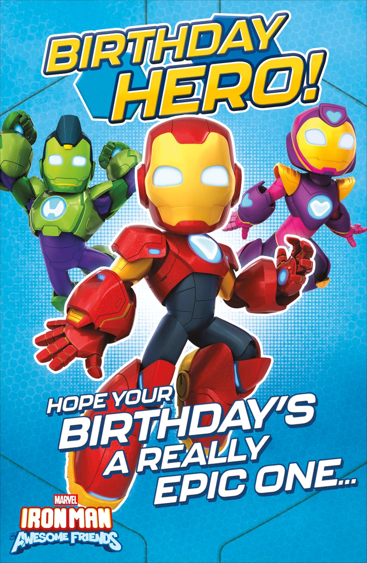 Standard Greeting Cards Juvenileenile General Disney Iron Man and his Awesome Friends