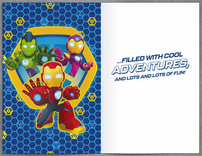 Standard Greeting Cards Juvenileenile General Disney Iron Man and his Awesome Friends
