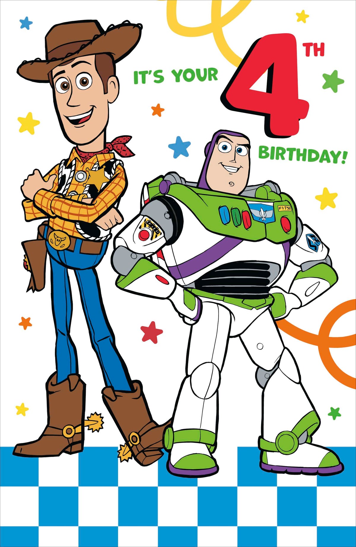 Standard Greeting Cards Birthday 4 Year Boy Juvenile Disney Toy Story