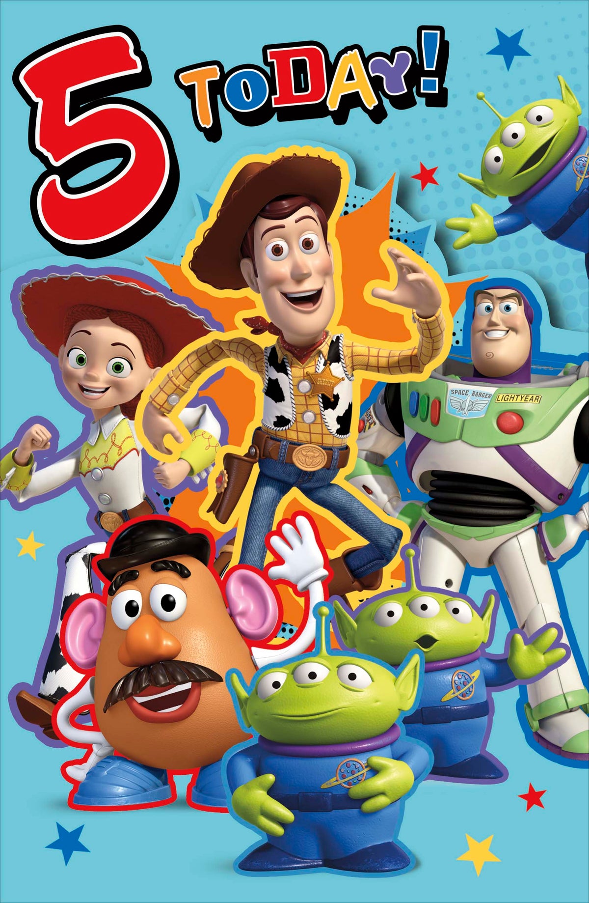 Standard Greeting Cards Birthday 5 Year Boy Juvenile Disney Toy Story