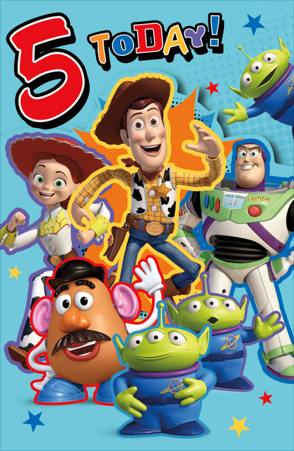 Standard Greeting Cards Birthday 5 Year Boy Juvenile Disney Toy Story