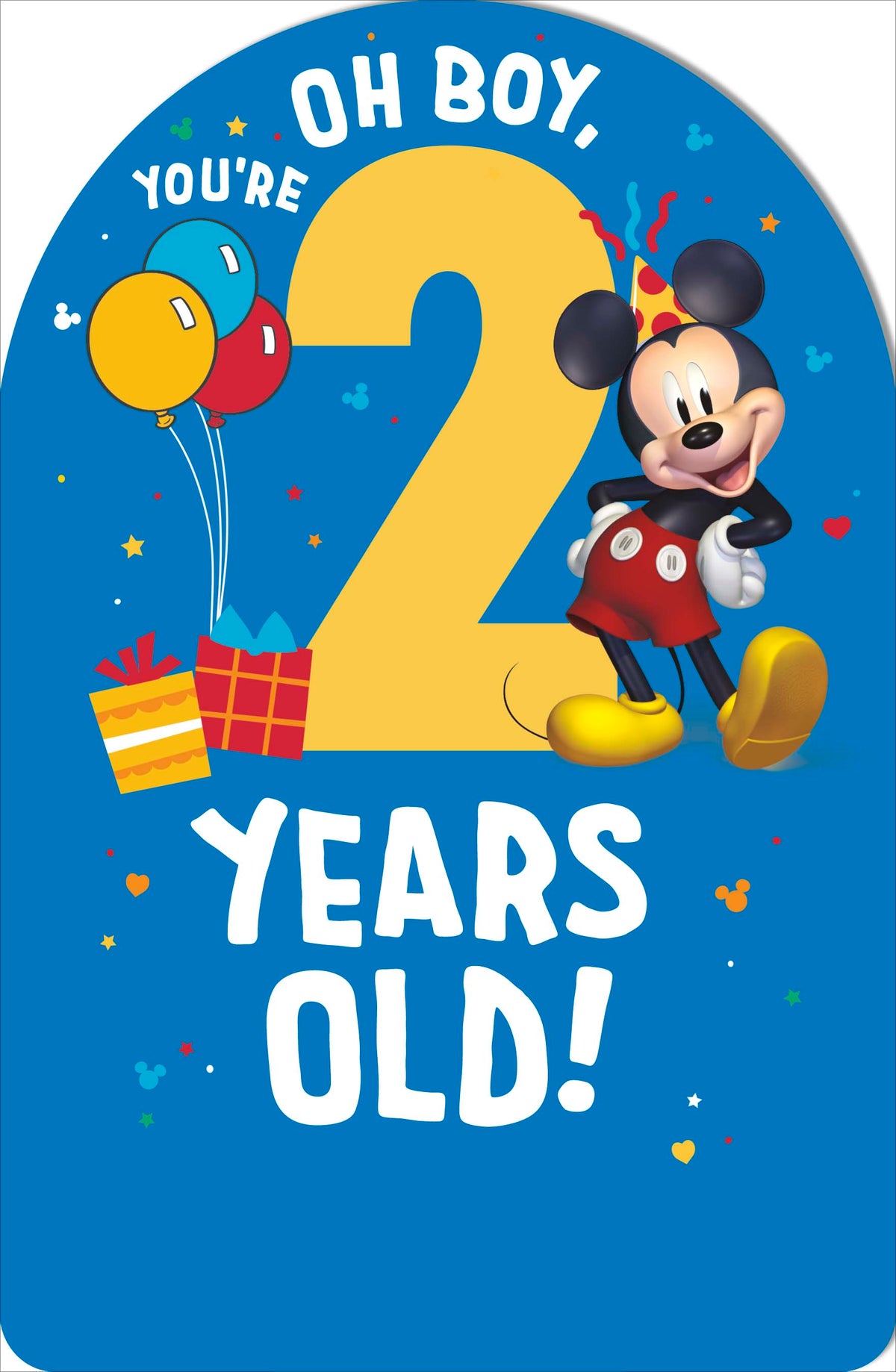 Standard Greeting Cards Birthday 2 Year Boy Juvenile Disney Mickey Mouse
