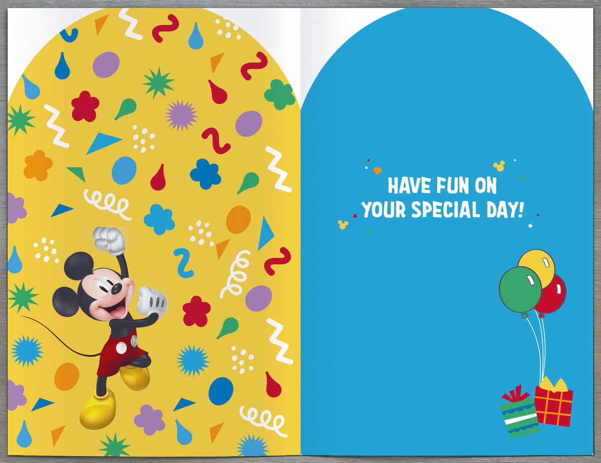Standard Greeting Cards Birthday 2 Year Boy Juvenile Disney Mickey Mouse