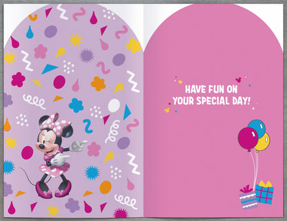 Standard Greeting Cards Birthday 2 Year Girl Juvenile Disney Minnie Mouse