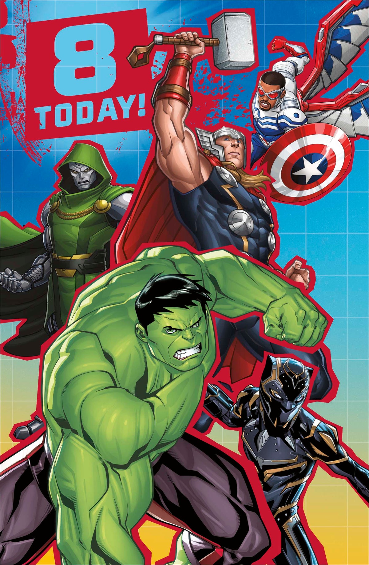 Standard Greeting Cards Birthday 8 Year Boy Juvenile Disney Avengers