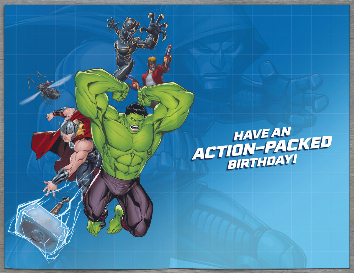 Standard Greeting Cards Birthday 8 Year Boy Juvenile Disney Avengers