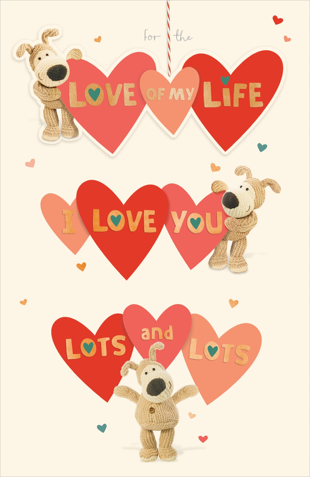 Standard Greeting Cards One I Love Cute Boofle