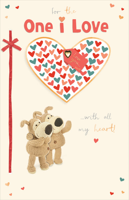 Standard Greeting Cards One I Love Cute Boofle