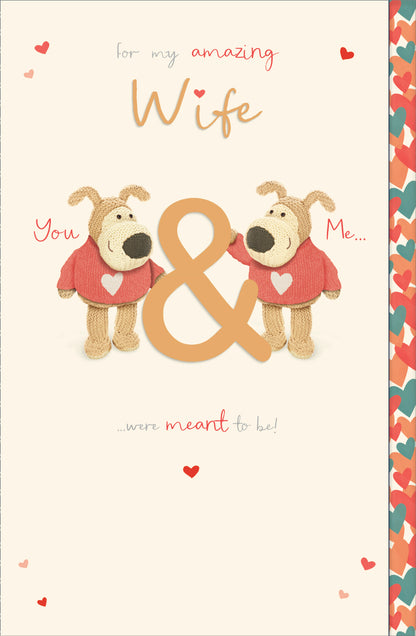 Standard Greeting Cards Wife Cute Boofle