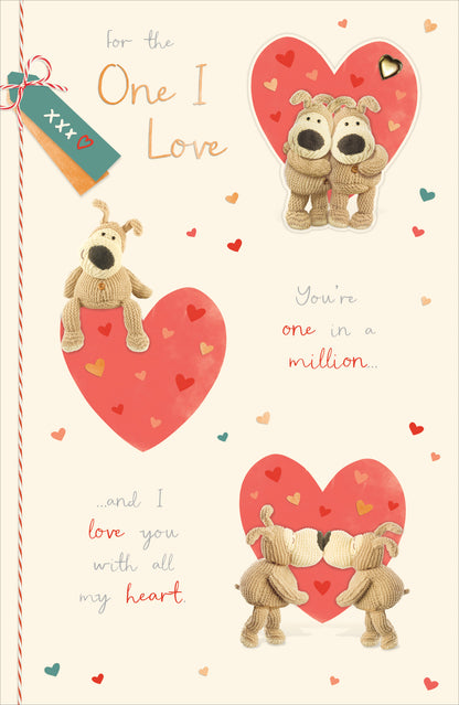 Standard Greeting Cards One I Love Cute Boofle