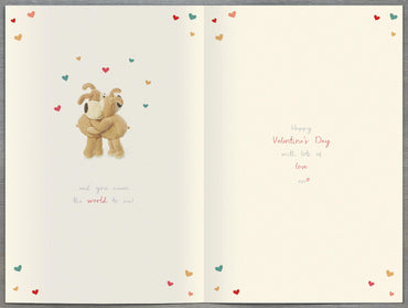 Standard Greeting Cards One I Love Cute Boofle