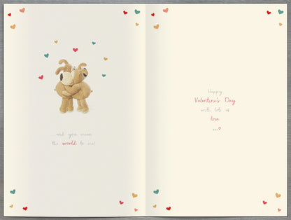 Standard Greeting Cards One I Love Cute Boofle