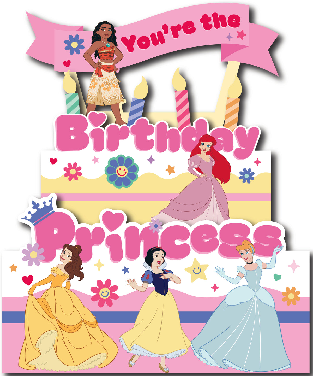 Hand Crafted Greeting Cards Birthday Girl Juvenile Disney Princess