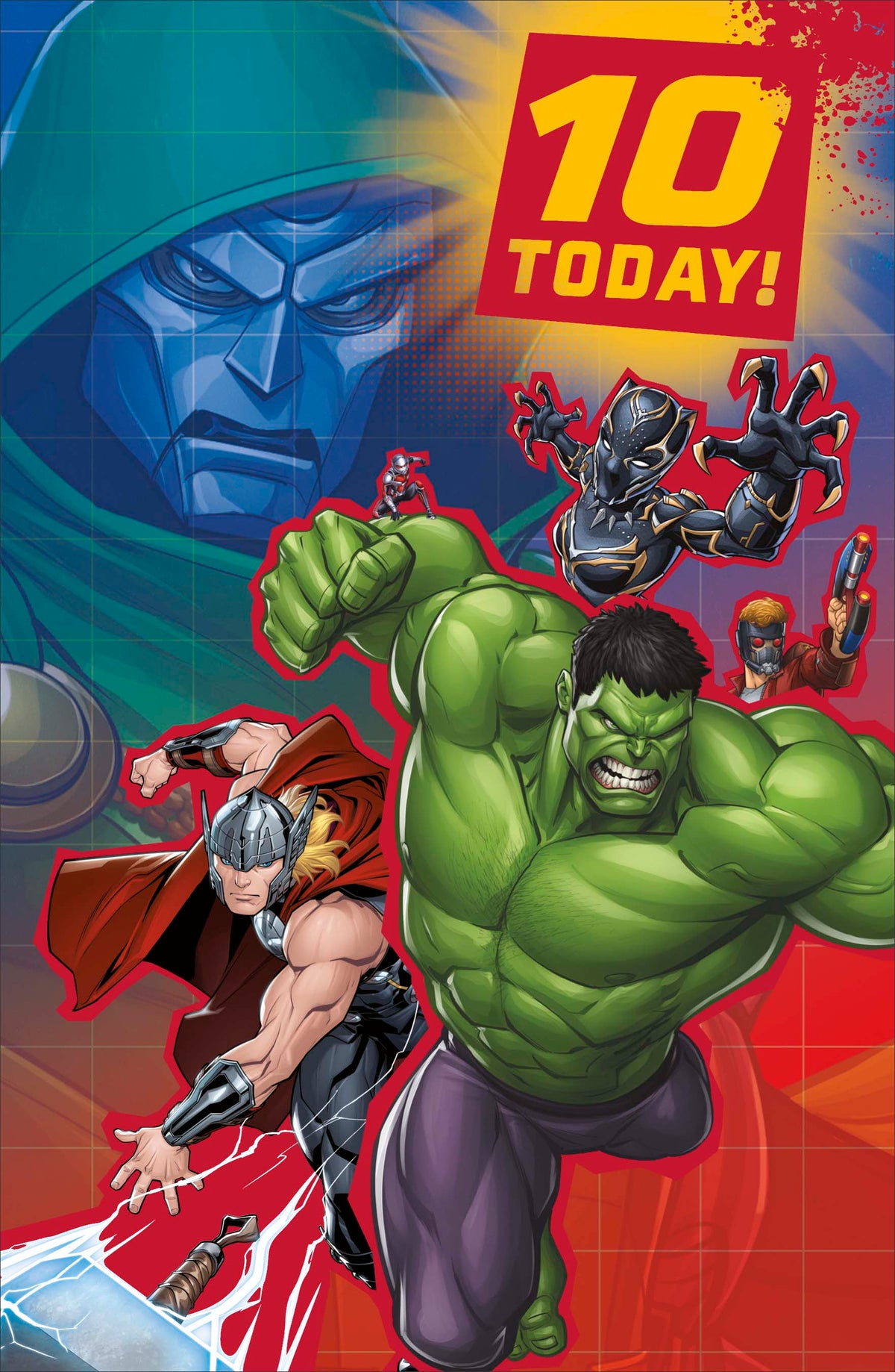 Standard Greeting Cards Birthday 10 Year Boy Juvenile Disney Avengers