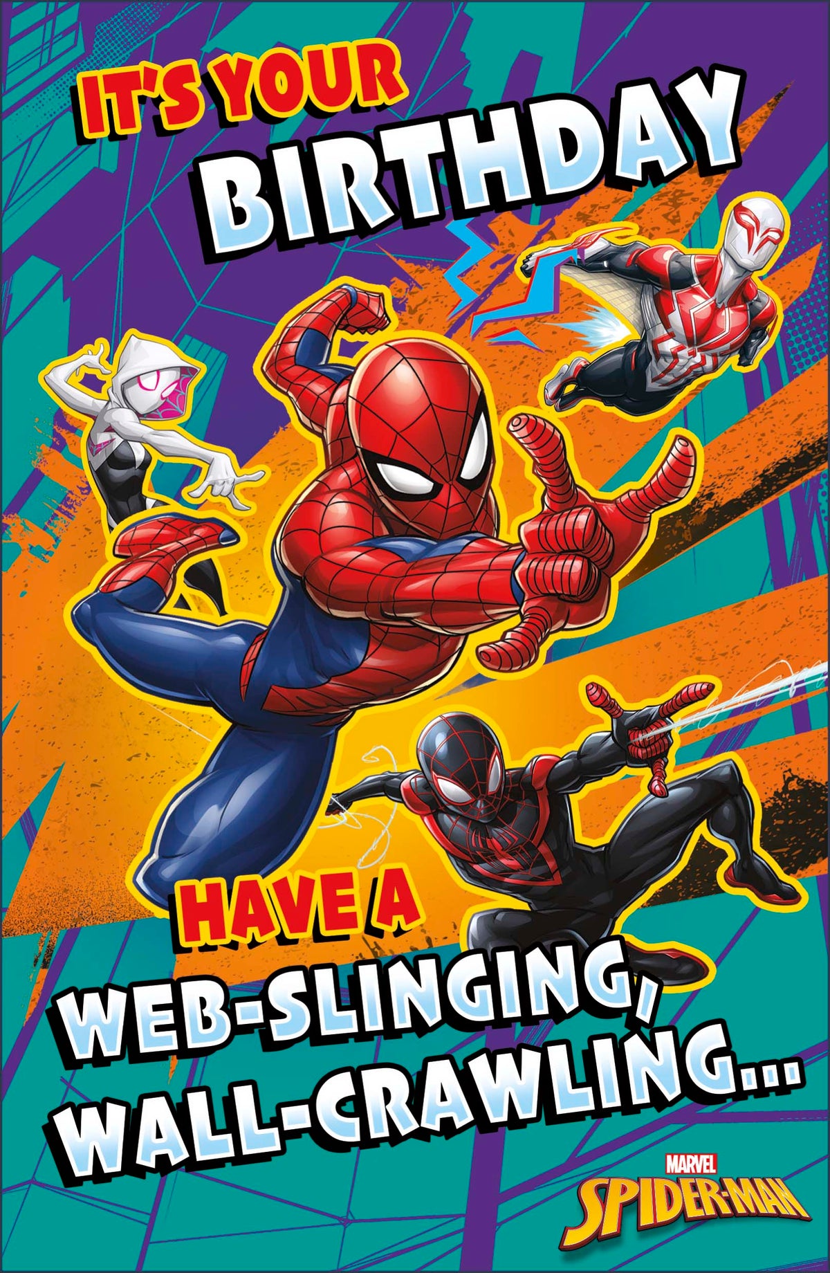 Standard Greeting Cards Birthday Boy Juvenile Disney Spider-Man