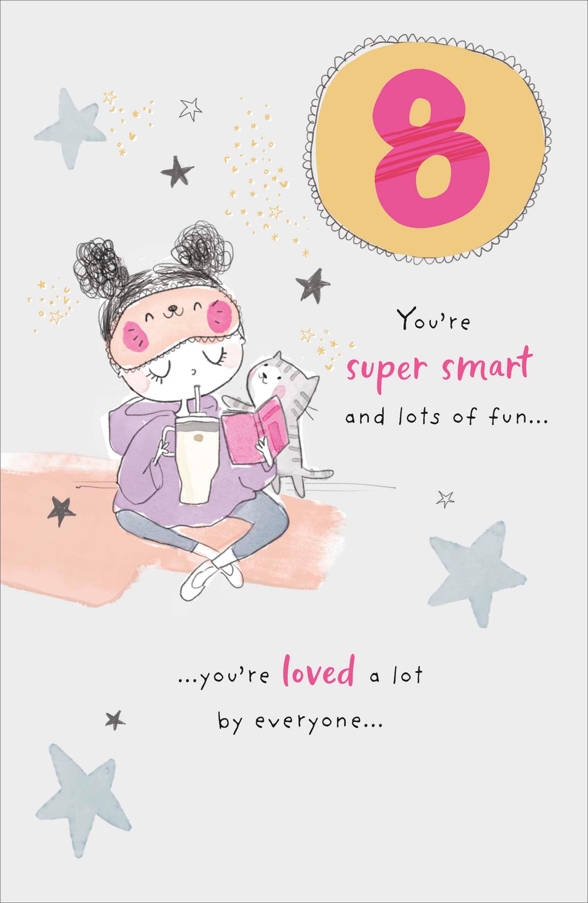 Standard Greeting Cards Birthday 8 Year Girl Juvenile Alana Rose