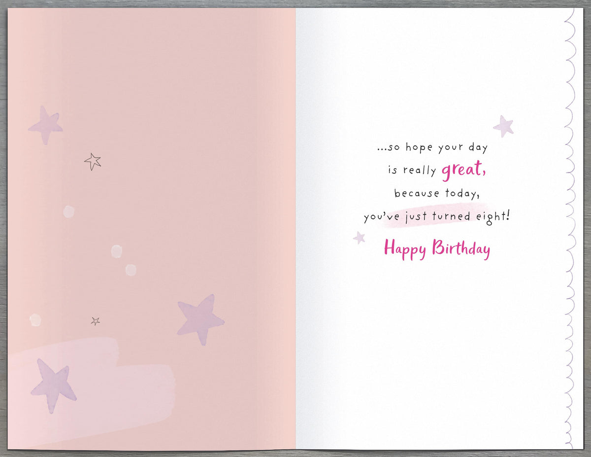 Standard Greeting Cards Birthday 8 Year Girl Juvenile Alana Rose