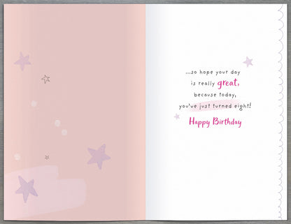 Standard Greeting Cards Birthday 8 Year Girl Juvenile Alana Rose