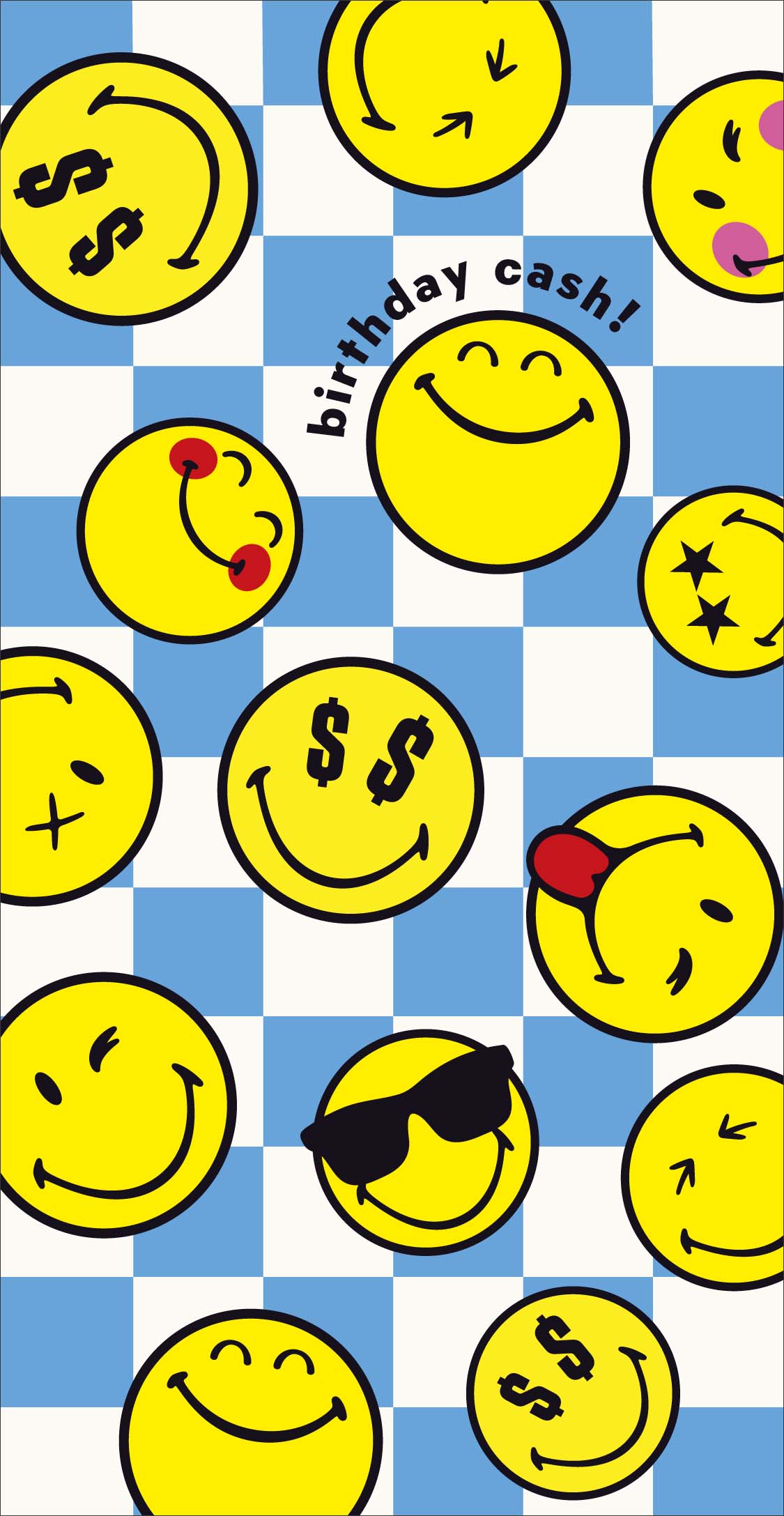 Money Wallet Greeting Cards Birthday Moneyholder Juvenile Smiley World