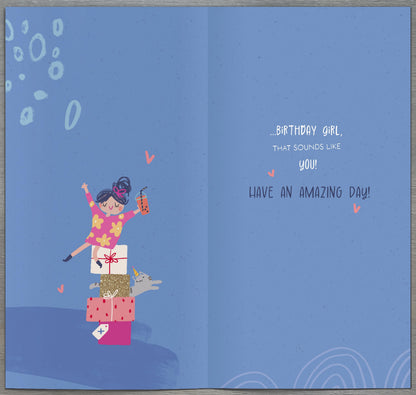 Standard Greeting Cards Birthday 10 Year Girl Juvenile Carlton Core Line