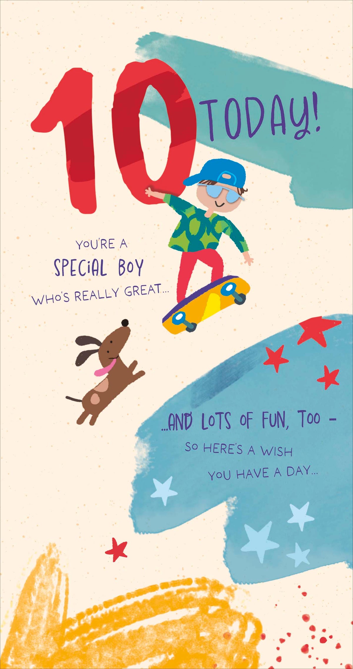 Standard Greeting Cards Birthday 10 Year Boy Juvenile Carlton Core Line