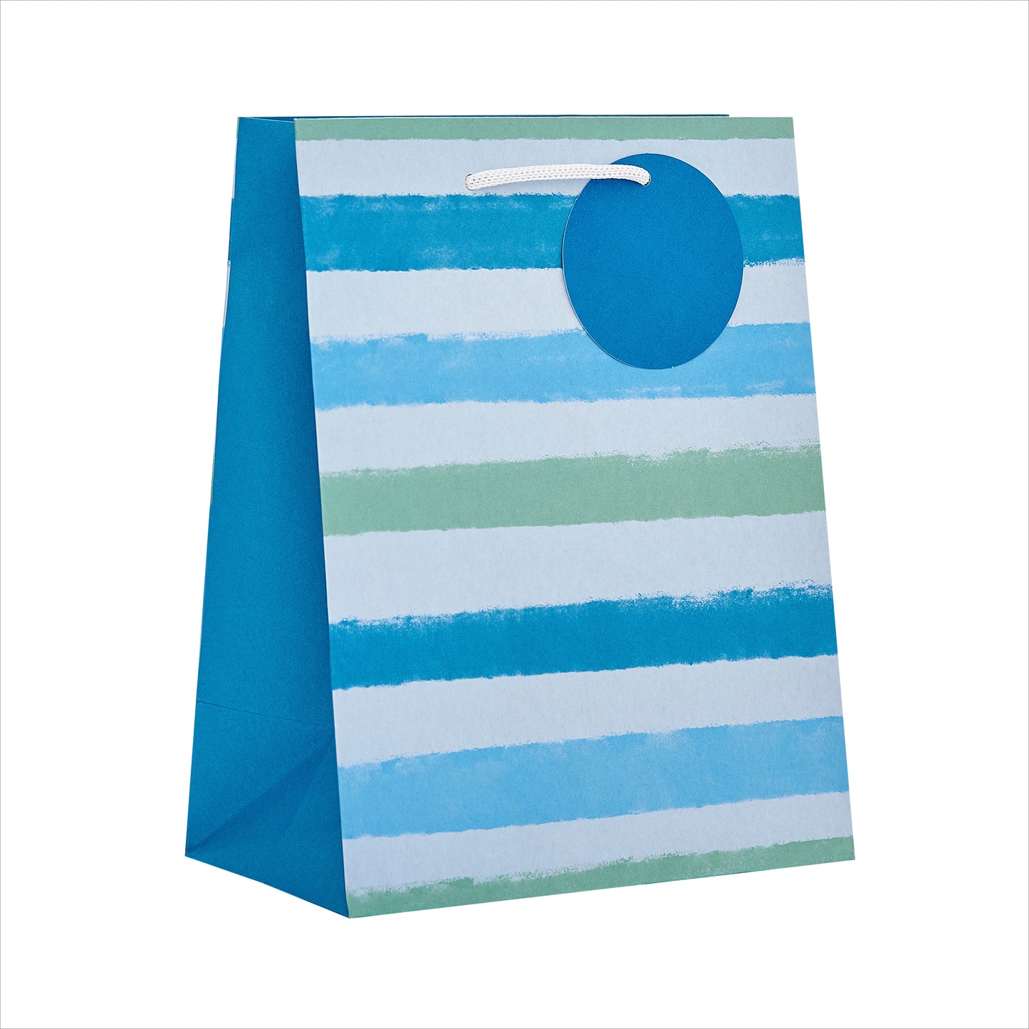 Gift Bag Medium Greeting Cards Open Masc  Essentials Blue Stripe