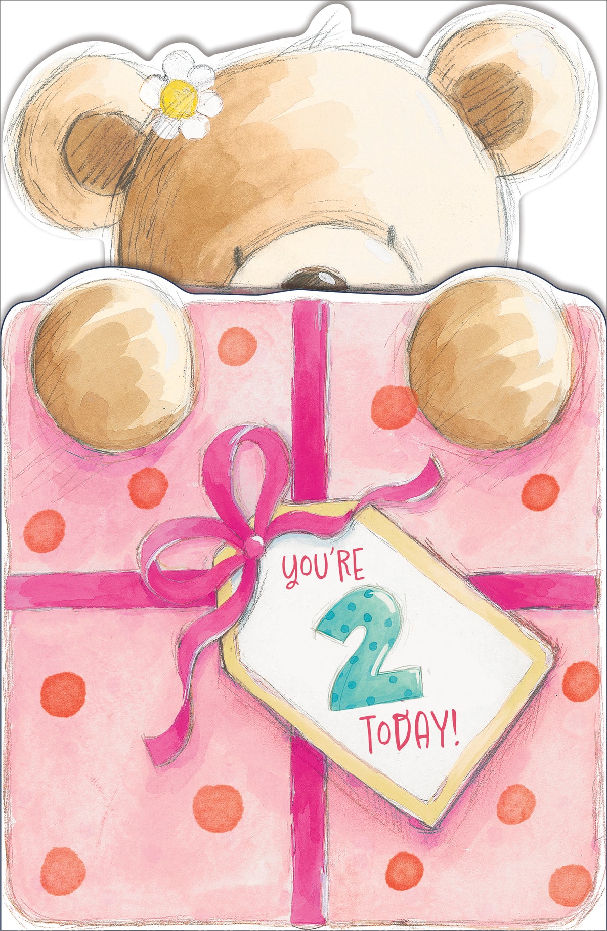 Standard Greeting Cards Birthday 2 Year Girl Juvenile Gibson Core Line