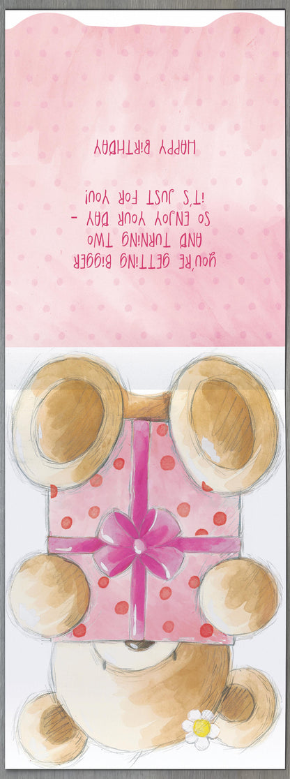 Standard Greeting Cards Birthday 2 Year Girl Juvenile Gibson Core Line