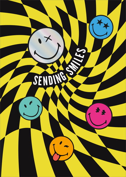 Hand Finished Greeting Cards Juvenileenile General Smiley World
