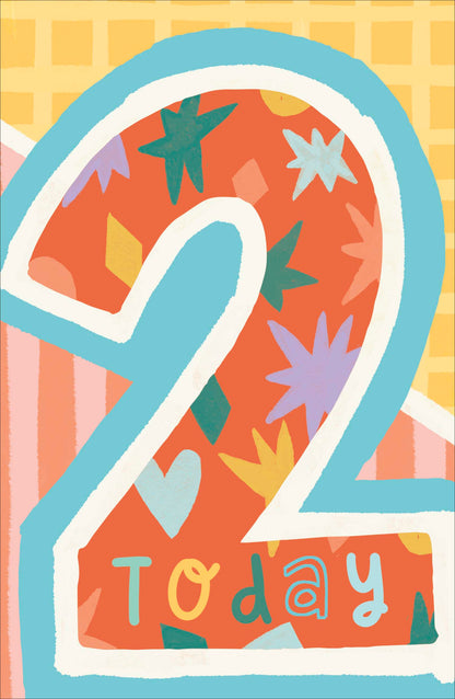 Standard Greeting Cards Birthday 2 Year Juvenile Best Wishes Core Line