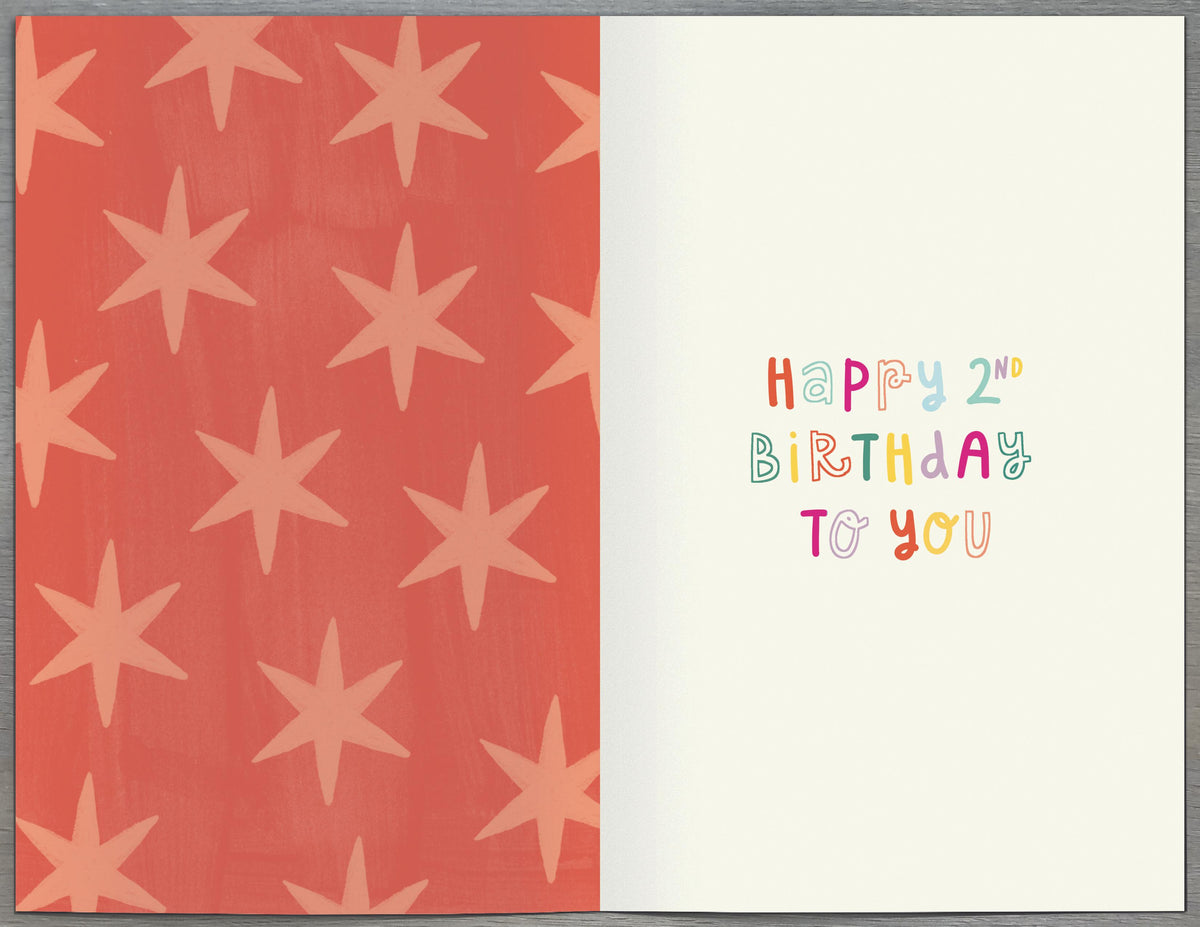 Standard Greeting Cards Birthday 2 Year Juvenile Best Wishes Core Line