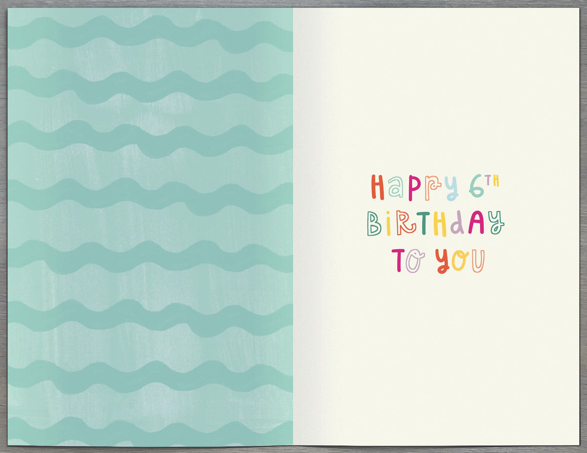 Standard Greeting Cards Birthday 6 Year Juvenile Best Wishes Core Line