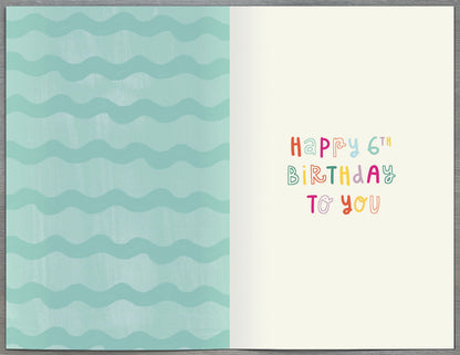 Standard Greeting Cards Birthday 6 Year Juvenile Best Wishes Core Line