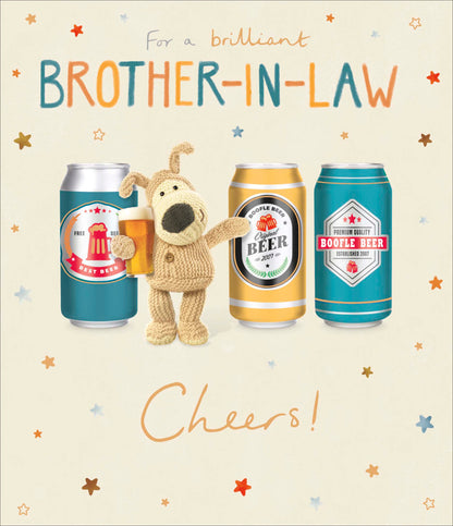 Standard Greeting Cards Birthday Brother in Law Cute Boofle