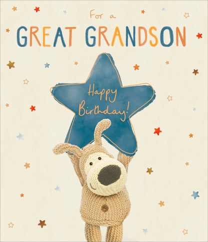 Standard Greeting Cards Birthday Gt Grandson Cute Boofle