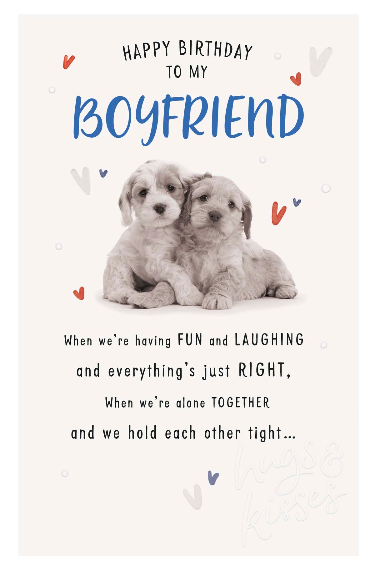 Standard Greeting Cards Birthday Boyfriend Cute Floofs