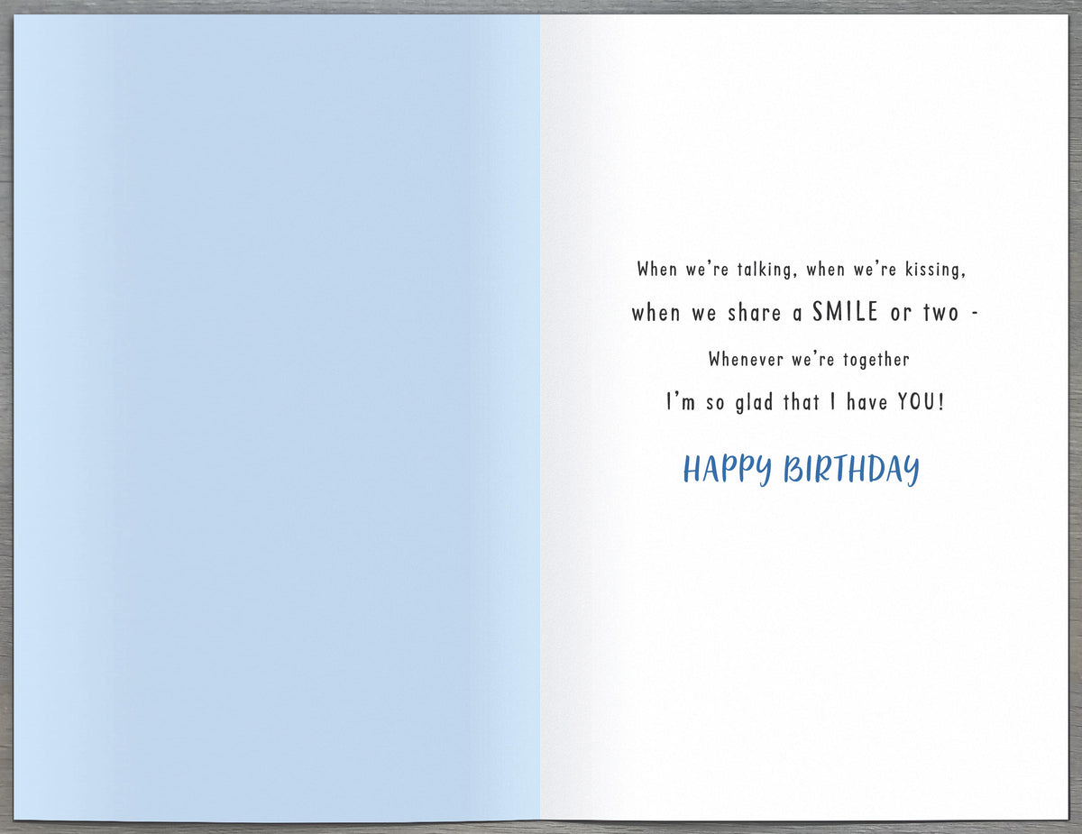 Standard Greeting Cards Birthday Boyfriend Cute Floofs