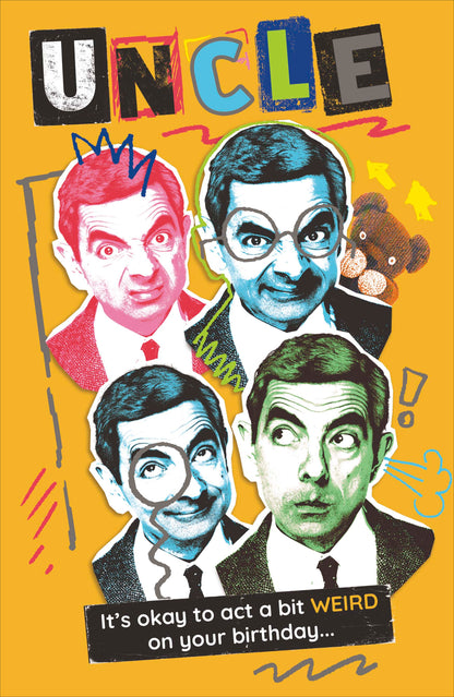 Standard Greeting Cards Birthday Uncle Hum Mr Bean