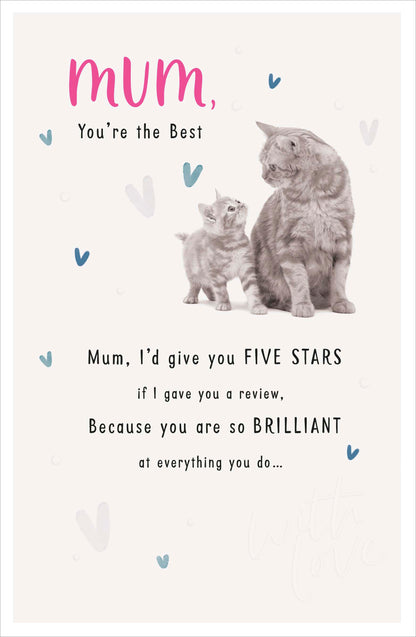 Standard Greeting Cards Birthday Mum Cute Floofs