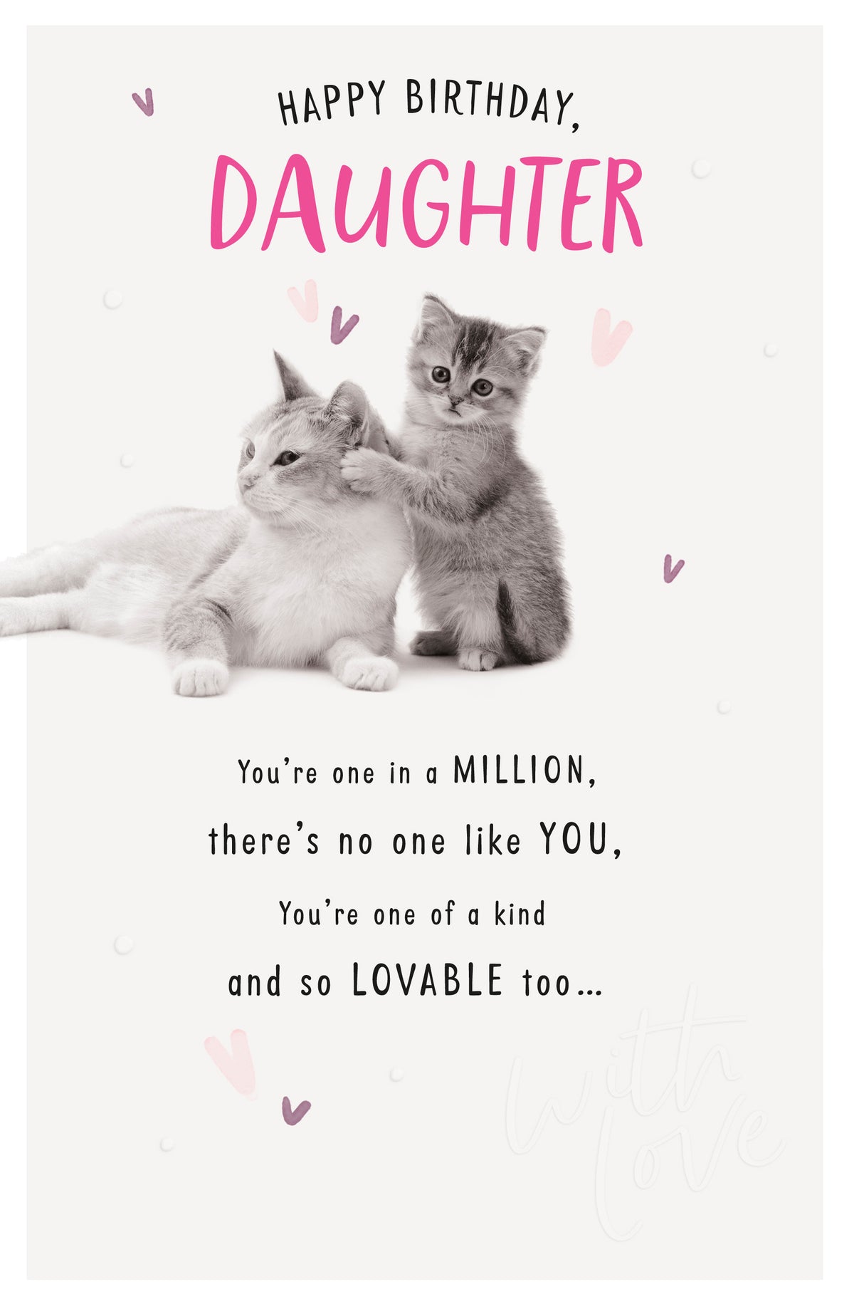 Standard Greeting Cards Birthday Daughter Cute Floofs