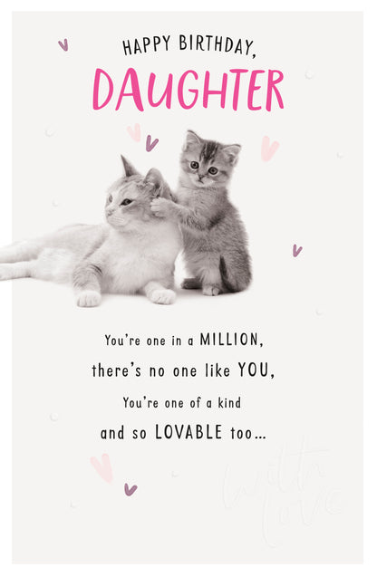 Standard Greeting Cards Birthday Daughter Cute Floofs