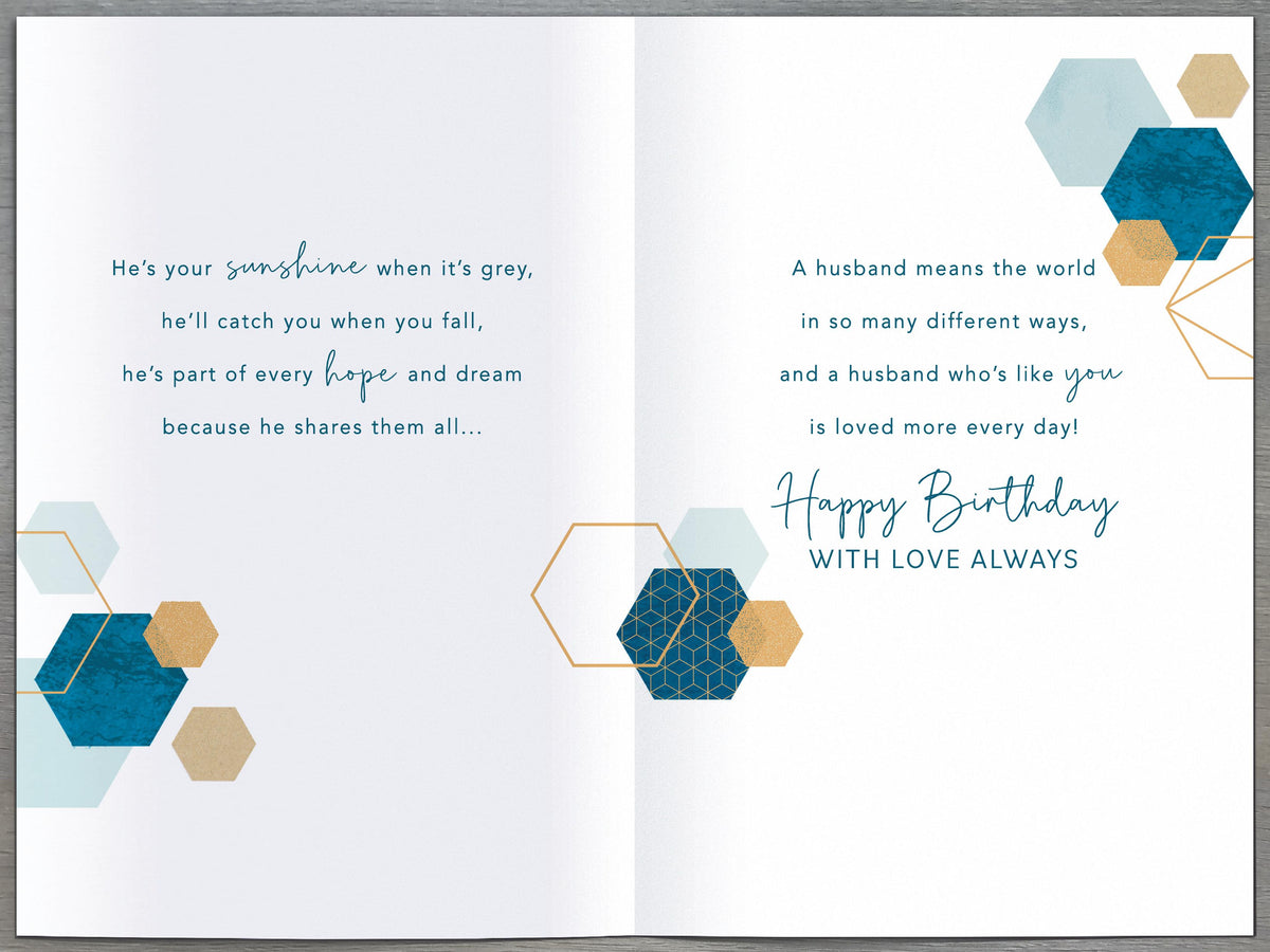 Standard Greeting Cards Birthday Husband  Gibson Core Line